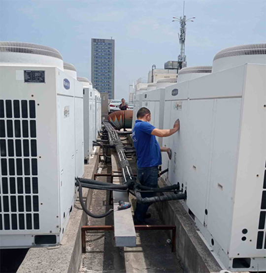 金平中央空调制热和不制冷系统维修方法